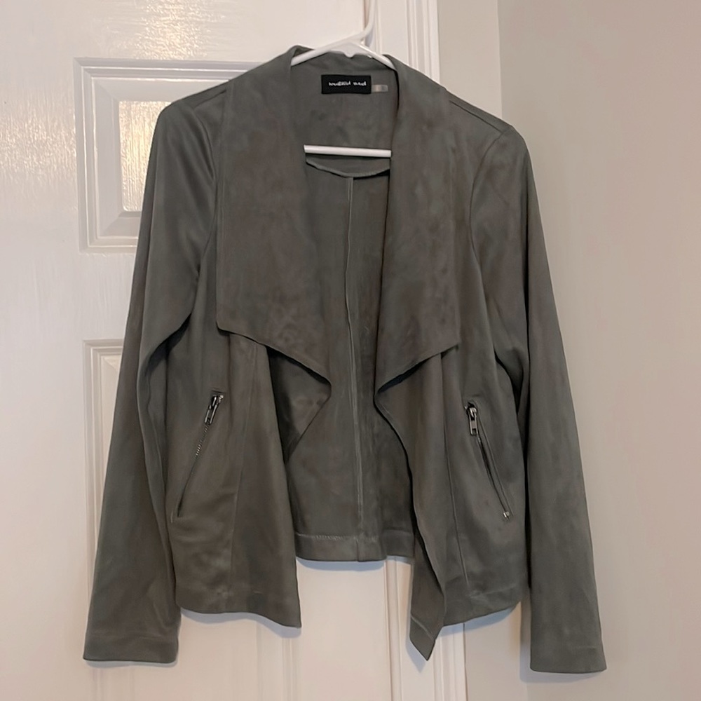 Gray suede jacket
